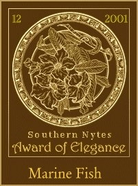 Award of Elegance- December 22, 2001