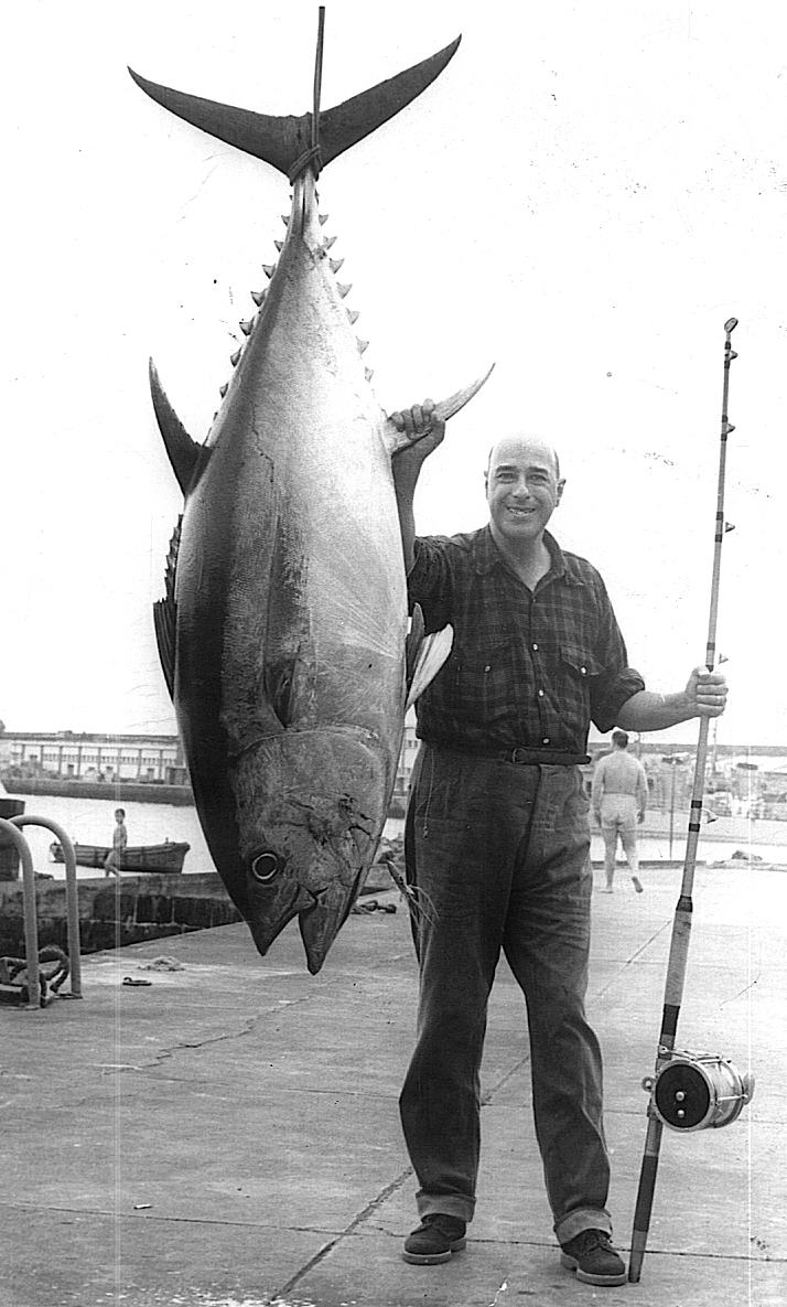 World record bigeye tuna photo - 295 lbs - Azores
