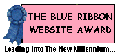 Blue Ribbon Website Award - November 21, 2001