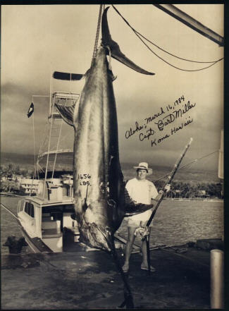Blue marlin photo - 1656 lbs - Kona, Hawaii